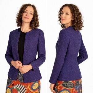 Brooks Brothers boiled wool print cardigan jacket sweater. 10- fits like M